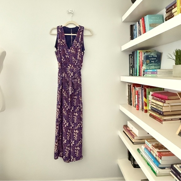 KAREN MILLEN Silk Wide-Leg Jumpsuit size 8 - Picture 5 of 13